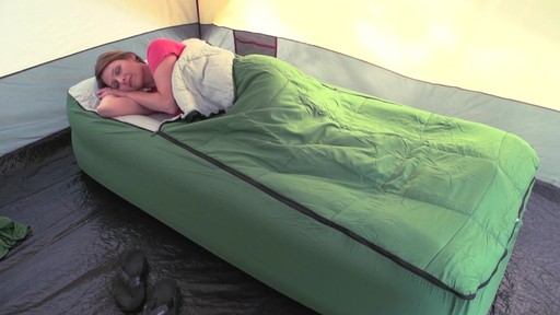 Guide Gear Twin Air Bed Fitted Cover / Sleeping Bag Green - image 8 from the video